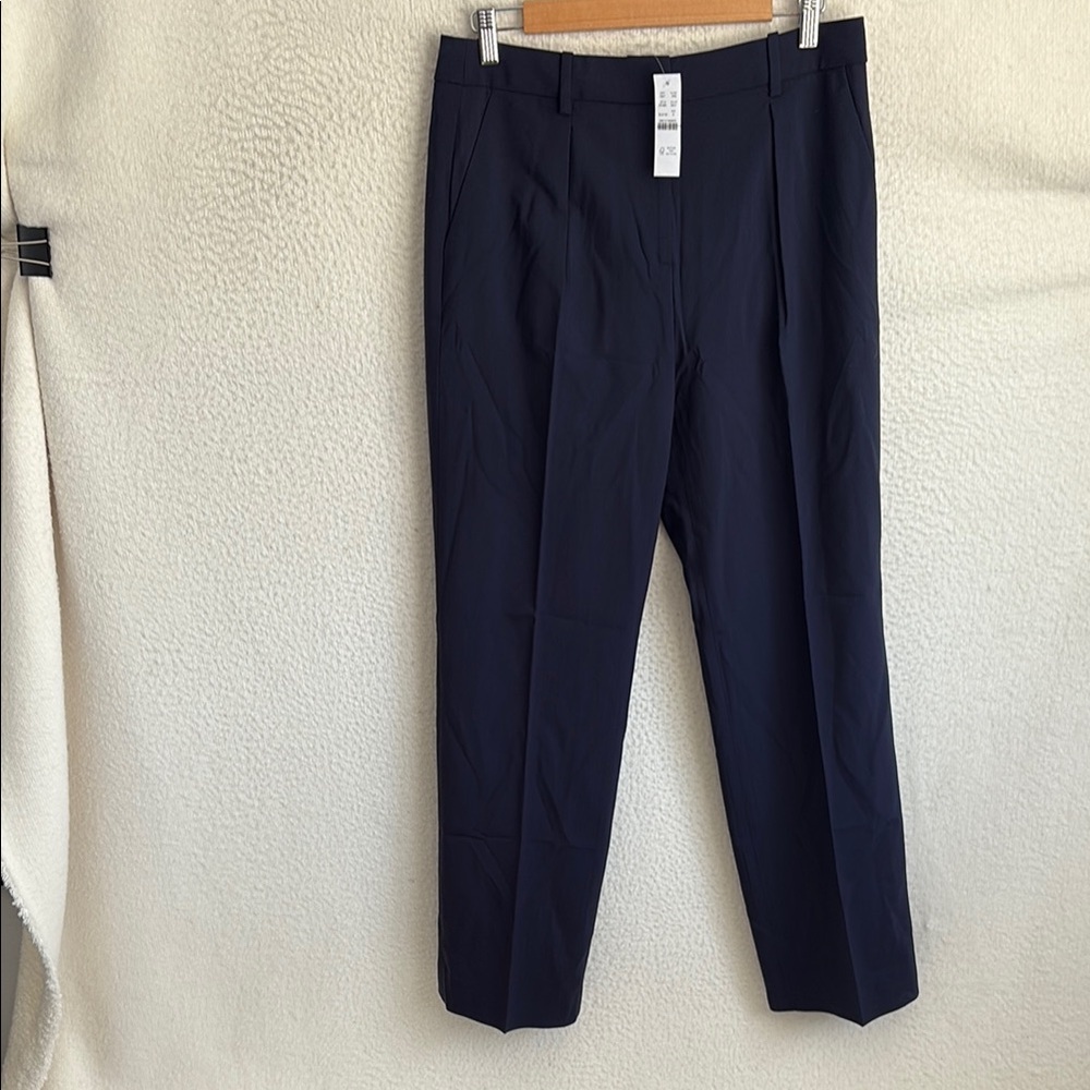 J. Crew Navy Straight-Leg Trousers